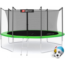 Батут Hop-Sport 14FT 427 см green із внутрішньою сіткою